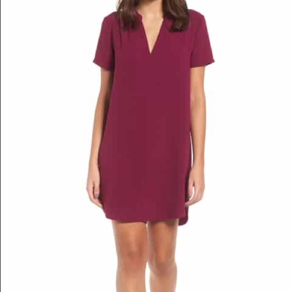 Madewell red crepe dress